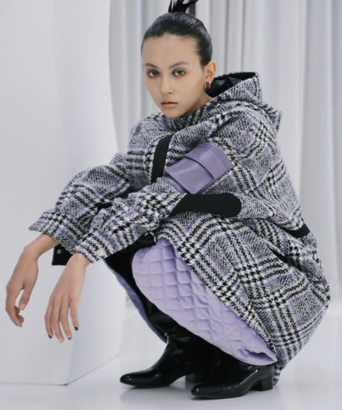 Check Utility Pocket Coat